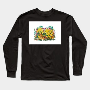 Bright Flower Patch Long Sleeve T-Shirt